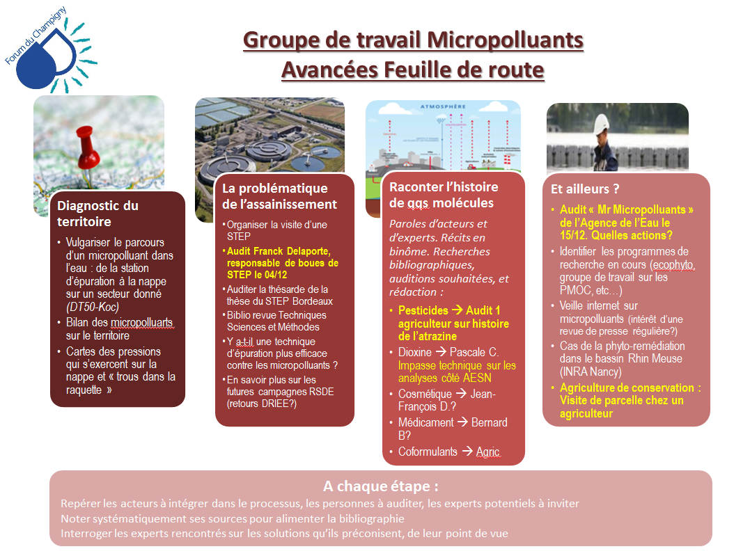 Feuille de route du groupe de réflexion sur pollutions émergentes
